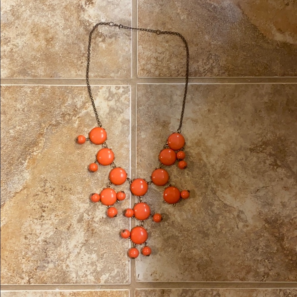 Pink coral necklace